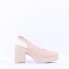 Women Wonders Naima Platform Bold High Heel - Nude Leather