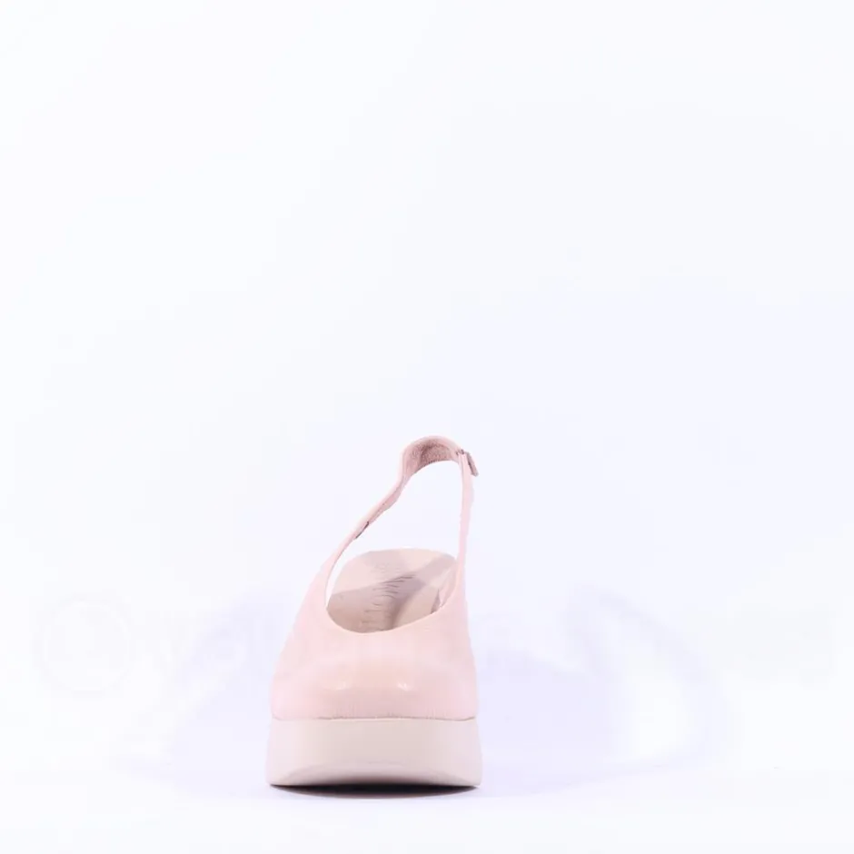 Women Wonders Naima Platform Bold High Heel - Nude Leather