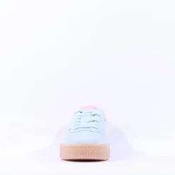 Women Tamaris Nakja Retro Gumsole Trainer - Light Blue