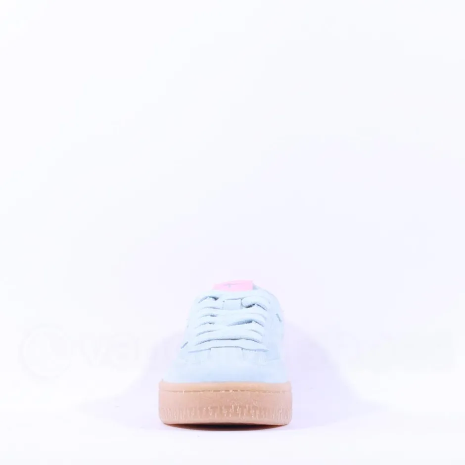 Women Tamaris Nakja Retro Gumsole Trainer - Light Blue