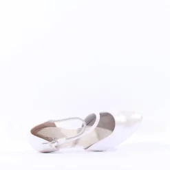Women Tamaris Nea Glitter Strap Mid Heel - Pearl