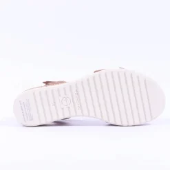 Women Tamaris Nirmala Low Cork Wedge Sandal - Cognac