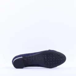 Women Ara Nizza Link Court Shoe - Navy Suede