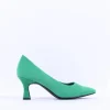 Women Marco Tozzi Nosca Pointed Toe Mid Heel - Leaf Green