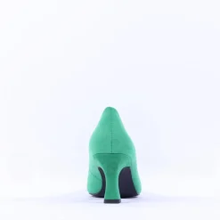 Women Marco Tozzi Nosca Pointed Toe Mid Heel - Leaf Green