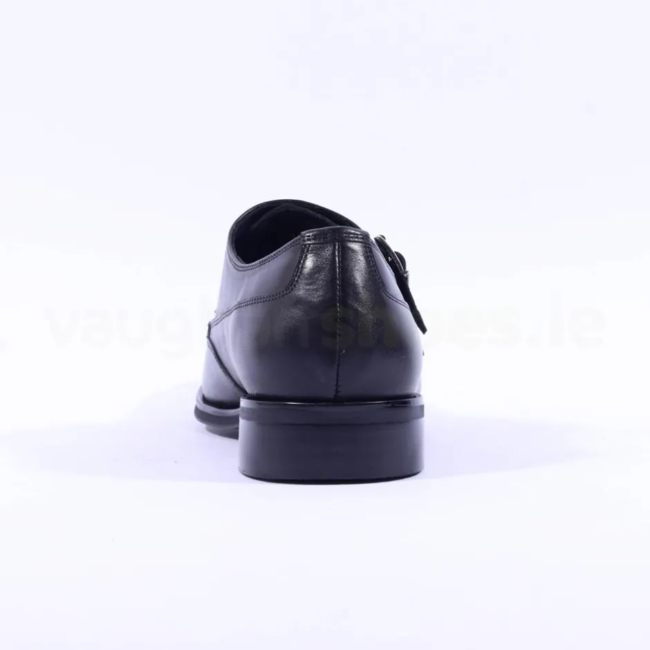 Tommy Bowe Obus Monkstrap Dress Shoe - Black Leather