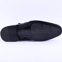 Tommy Bowe Obus Monkstrap Dress Shoe - Black Leather