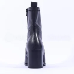 Women Gabor October Stack Heel High Ankle Boot - Black Leather