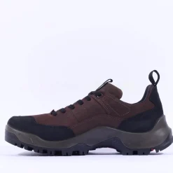 Ecco Men Offroad Waterproof Hiking Shoe - Brown Leather