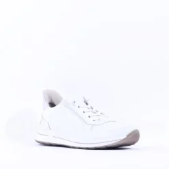 Women Ara Osaka 2.0 Bungee Lace Easy Slip On - White Silver