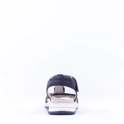Women Ara Osaka Metal Plate Velcro Sandal - Navy