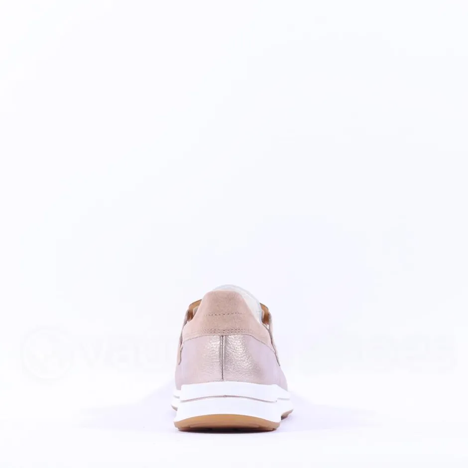 Women Ara Osaka Slip On Buckle Wedge - Beige Gold