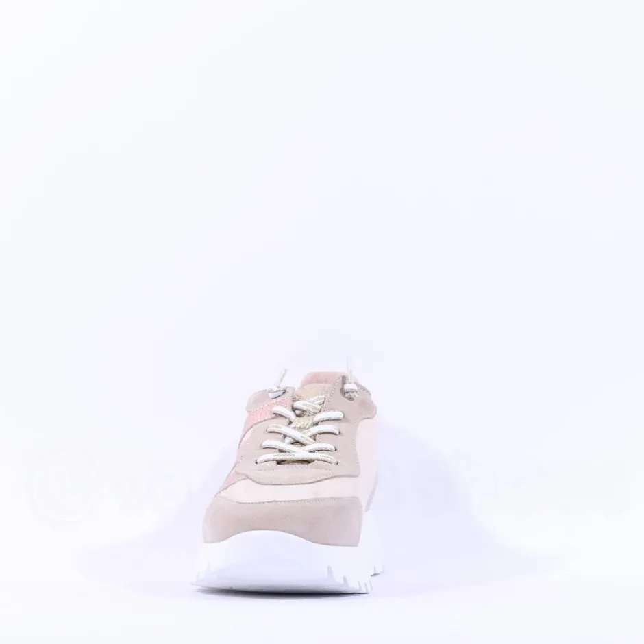 Women Wonders Oslo Bungee Lace W Trainer - Beige Gold