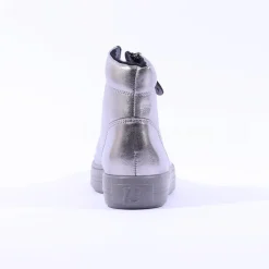 Women Paul Green Side Zip Hi Top Ankle Boot - Gun Metal