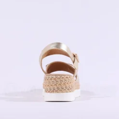 Women Repo Platform Espadrille Sandal - Gold