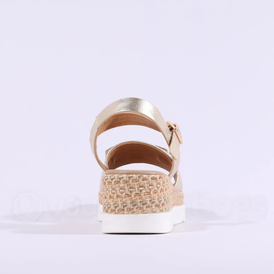 Women Repo Platform Espadrille Sandal - Gold