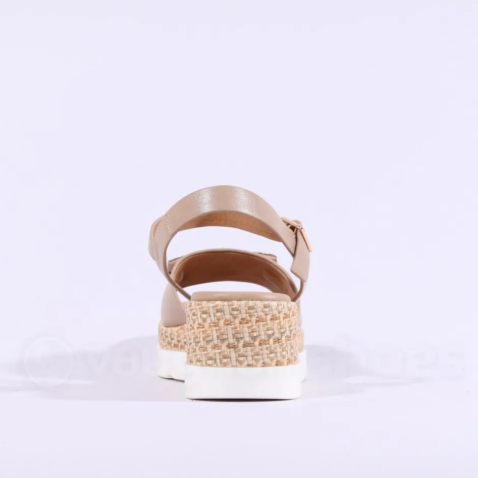 Women Repo Platform Espadrille Sandal - Beige