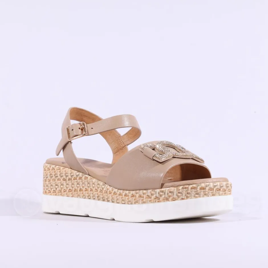 Women Repo Platform Espadrille Sandal - Beige