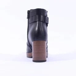 Women NeroGiardini Platform Heel Ankle Boot - Black Leather