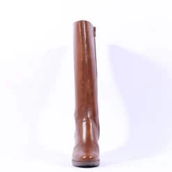 Women NeroGiardini Platform Knee High Boot - Tan Leather