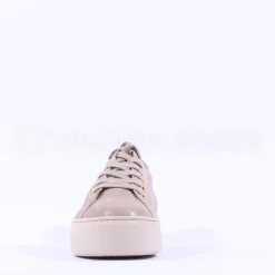 Women Paul Green Platform Laced Eyelet Trainer - Beige Shimmer