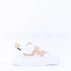 Women Marco Moreo Platform Laced M Trainer - White Beige