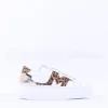 Women Marco Moreo Platform Laced M Trainer - White Leopard