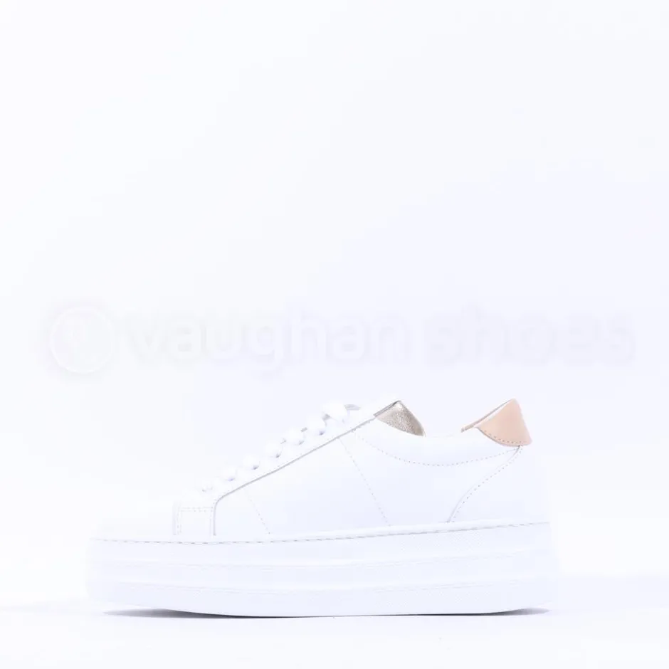 Women Marco Moreo Platform Laced M Trainer - White Beige