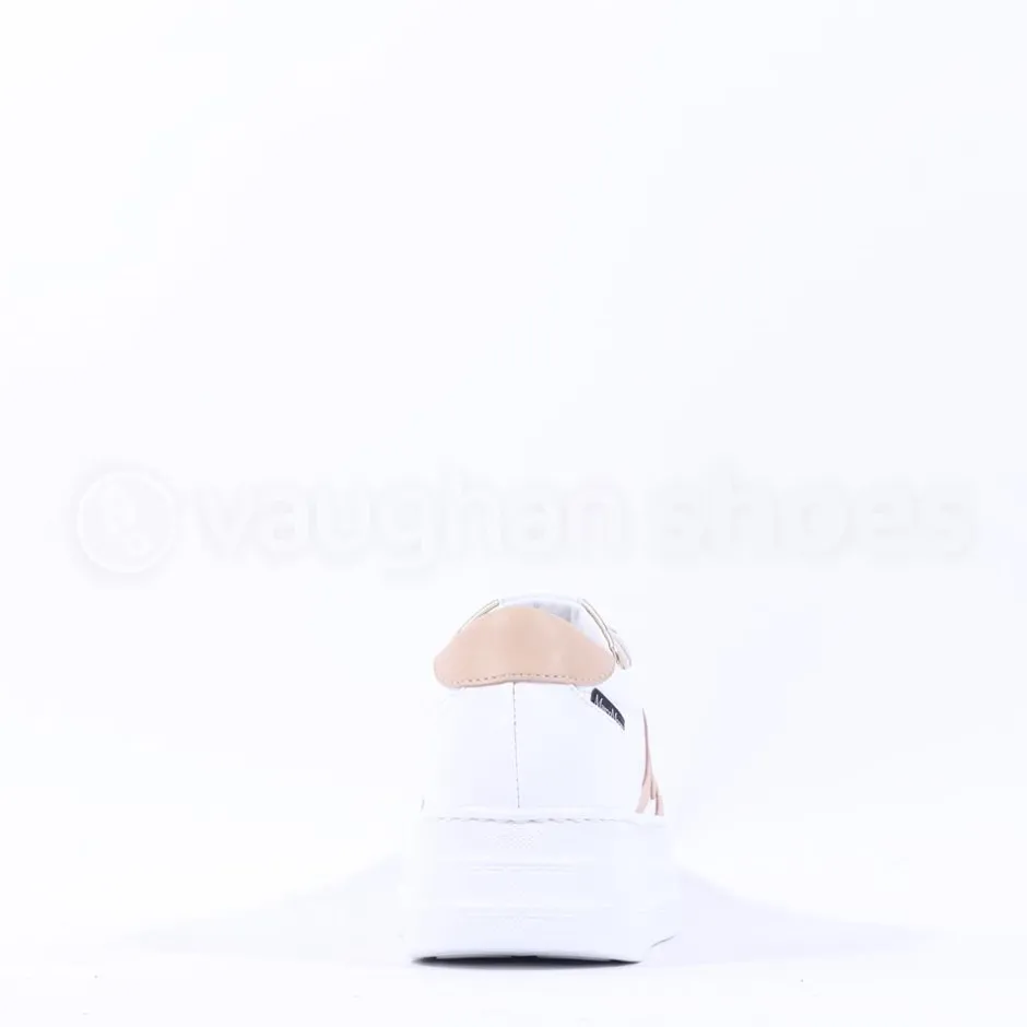 Women Marco Moreo Platform Laced M Trainer - White Beige