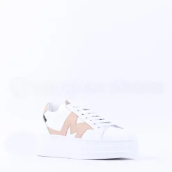 Women Marco Moreo Platform Laced M Trainer - White Beige
