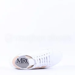 Women Marco Moreo Platform Laced M Trainer - White Beige