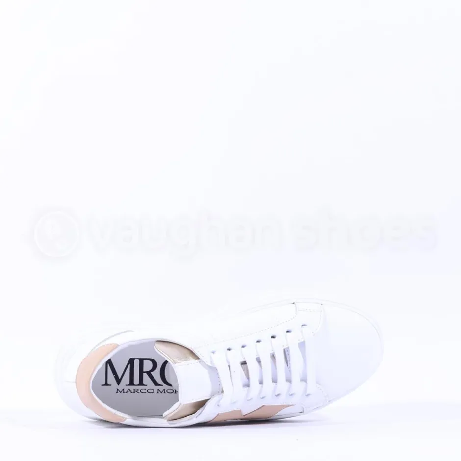 Women Marco Moreo Platform Laced M Trainer - White Beige
