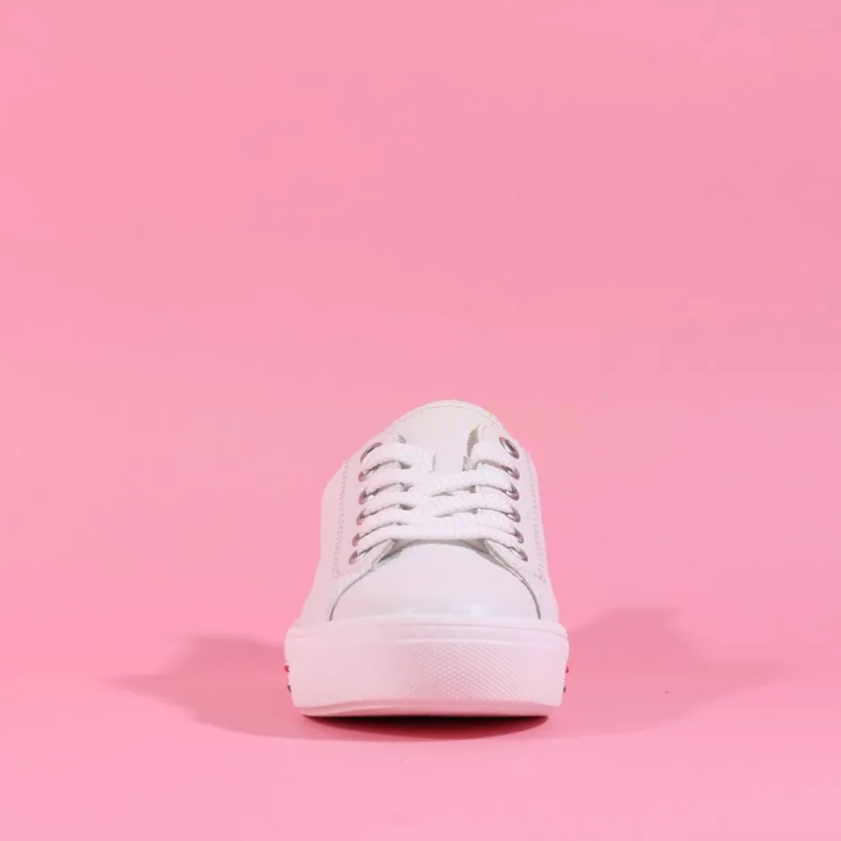 Women Remonte Platform Laced Shoe Harar - White