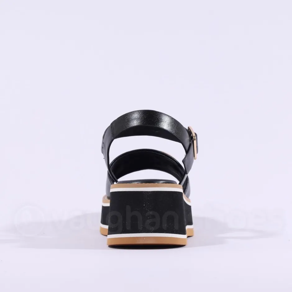 Women Repo Platform Sandwich Sole Sandal - Black