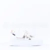 Women Marco Moreo Platform Slip On M Trainer - White Gold Leather
