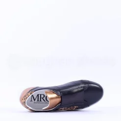 Women Marco Moreo Platform Slip On M Trainer - Black Leopard