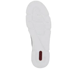 Women Rieker Platform Trainer With Side Zip - Rose Metallic