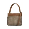 Rieker Pleated Shoulder Bag - Beige Tan
