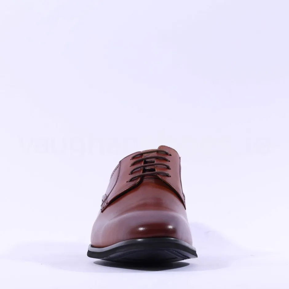 Tommy Bowe Prisco Plain Toe Derby Shoe - Tan Leather