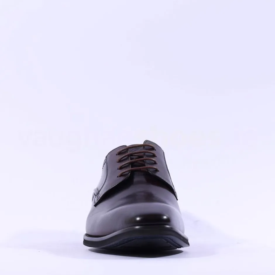 Tommy Bowe Prisco Plain Toe Derby Shoe - Chestnut Leather