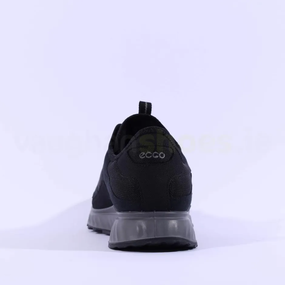 Ecco Men Pull String Goretex Exostride - Black Fabric