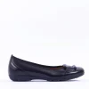 Women Gabor Raven Square Buckle Low Pomp - Black Lea