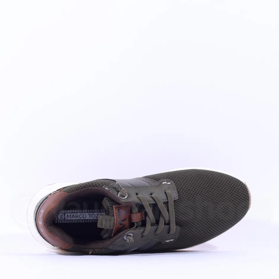 Marco Tozzi Men Regi Mesh Trainer - Khaki