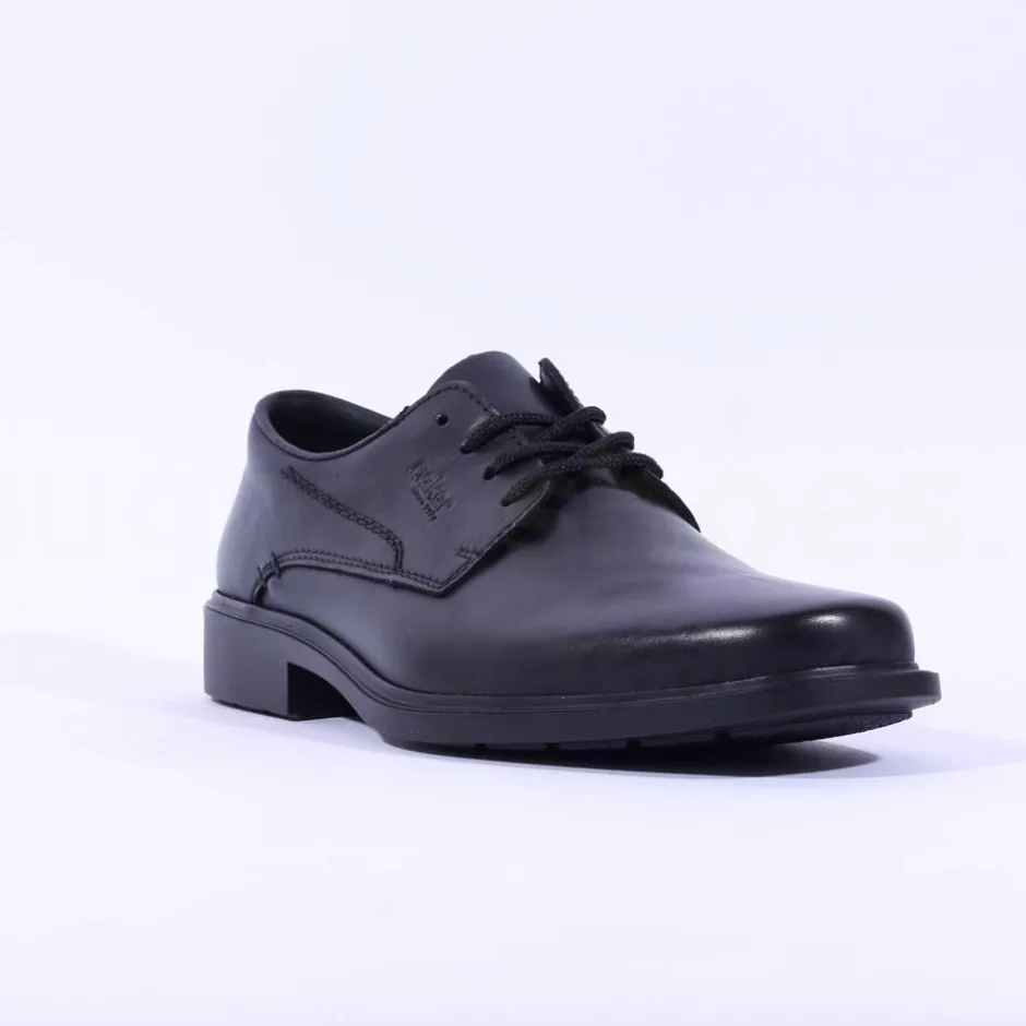 Rieker Men Rieker Laced Wide Fit Shoe - Black