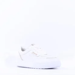Women Peter Kaiser Rimini Quilted Lace Trainer - White Gold Leather