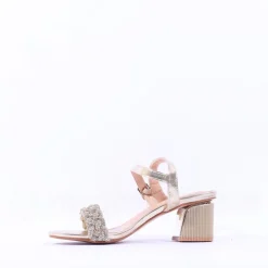 Women Sorento Roganstown Block Heel Sandal - Gold