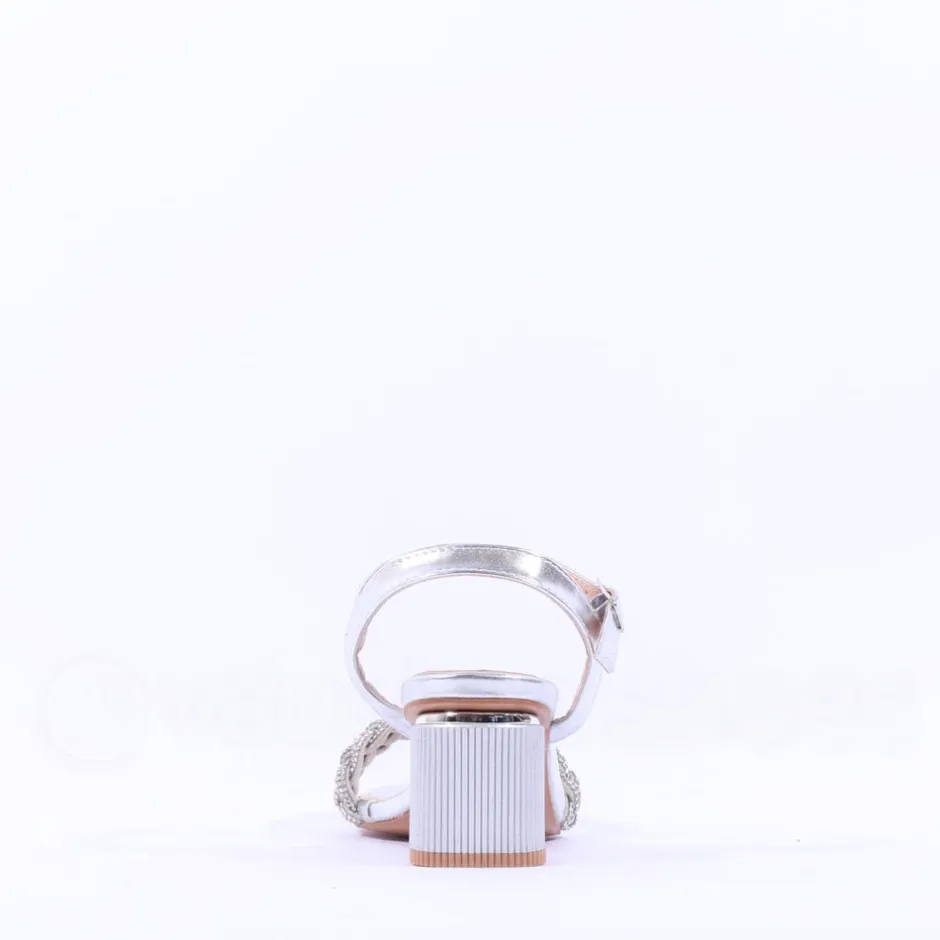 Women Sorento Roganstown Block Heel Sandal - Silver