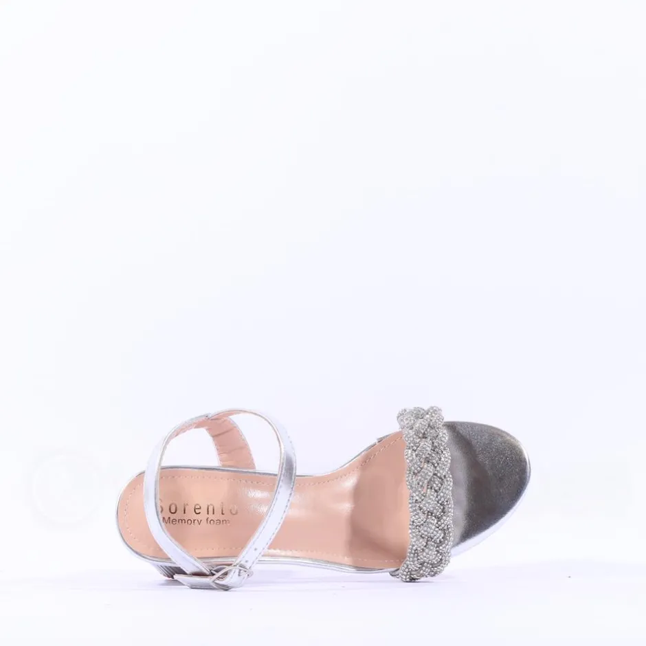 Women Sorento Roganstown Block Heel Sandal - Silver