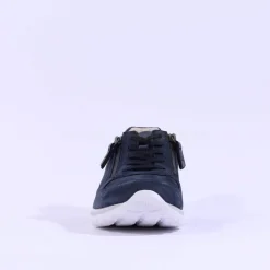 Women Gabor Rolling Soft Twin Zip Fantastic - Navy Nubuck