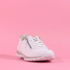 Women Gabor Rolling Soft Twin Zip Fantastic - White Leather
